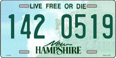 NH license plate 1420519
