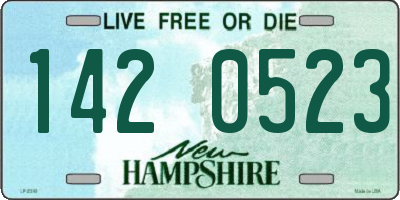 NH license plate 1420523