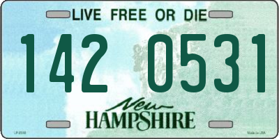 NH license plate 1420531