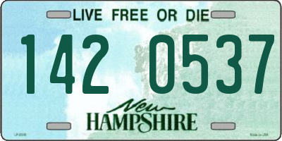 NH license plate 1420537