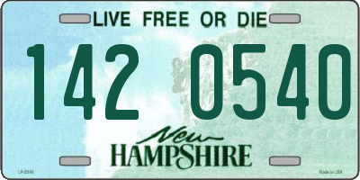 NH license plate 1420540
