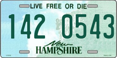 NH license plate 1420543