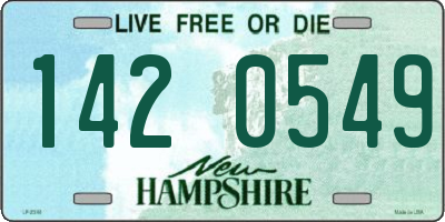 NH license plate 1420549