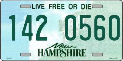 NH license plate 1420560