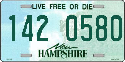 NH license plate 1420580