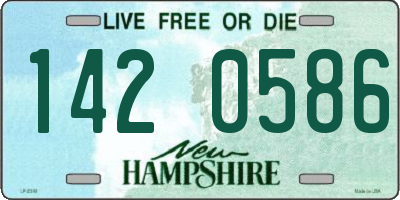 NH license plate 1420586
