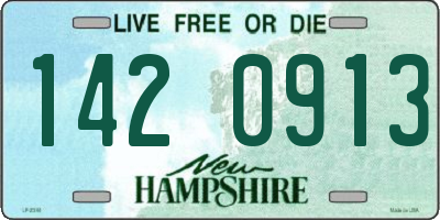 NH license plate 1420913