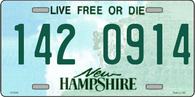 NH license plate 1420914