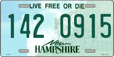NH license plate 1420915
