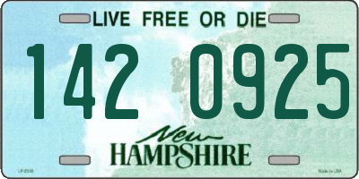 NH license plate 1420925