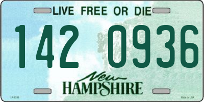 NH license plate 1420936
