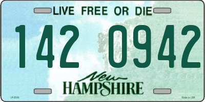 NH license plate 1420942