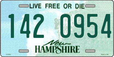 NH license plate 1420954