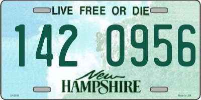 NH license plate 1420956