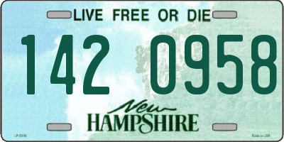 NH license plate 1420958