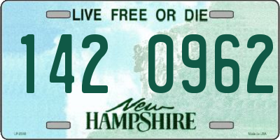 NH license plate 1420962