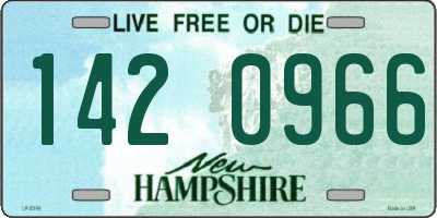 NH license plate 1420966