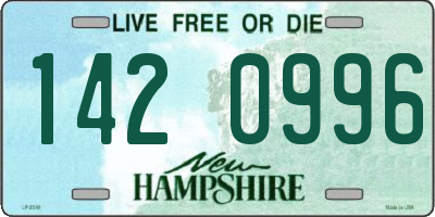 NH license plate 1420996