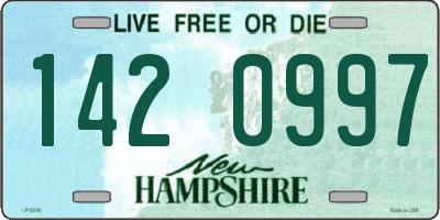 NH license plate 1420997