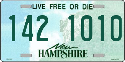 NH license plate 1421010