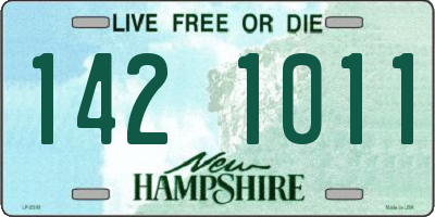 NH license plate 1421011