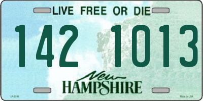 NH license plate 1421013