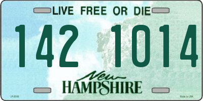 NH license plate 1421014
