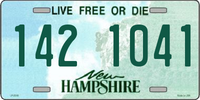 NH license plate 1421041