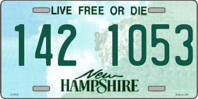 NH license plate 1421053