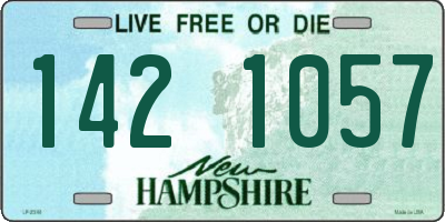 NH license plate 1421057
