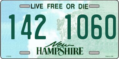 NH license plate 1421060