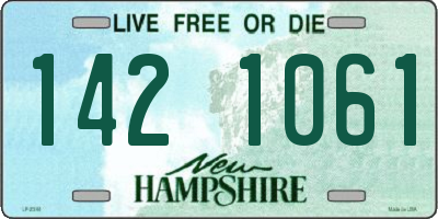 NH license plate 1421061