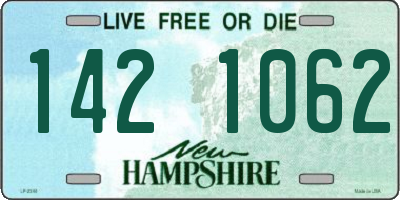 NH license plate 1421062