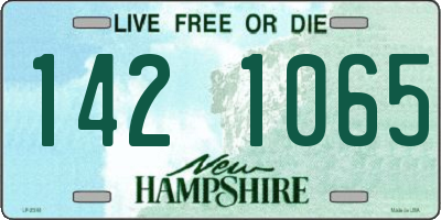 NH license plate 1421065