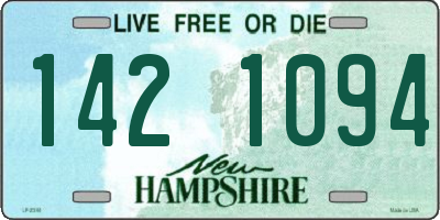 NH license plate 1421094