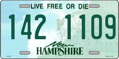 NH license plate 1421109