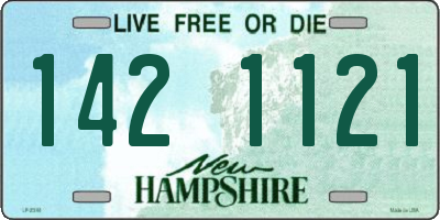 NH license plate 1421121