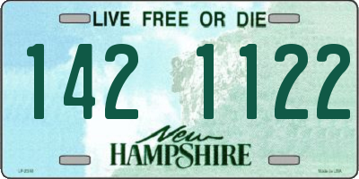 NH license plate 1421122