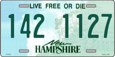 NH license plate 1421127