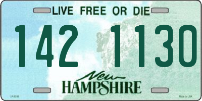 NH license plate 1421130
