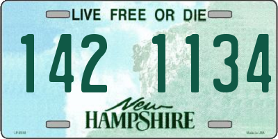 NH license plate 1421134