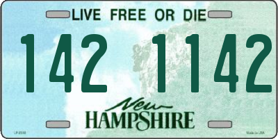NH license plate 1421142