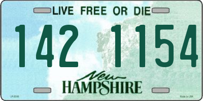 NH license plate 1421154