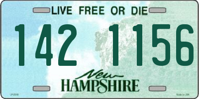 NH license plate 1421156