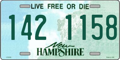 NH license plate 1421158