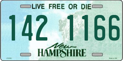 NH license plate 1421166
