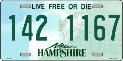 NH license plate 1421167