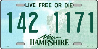 NH license plate 1421171