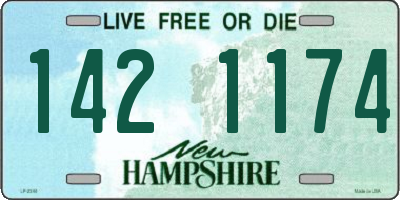 NH license plate 1421174