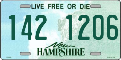 NH license plate 1421206